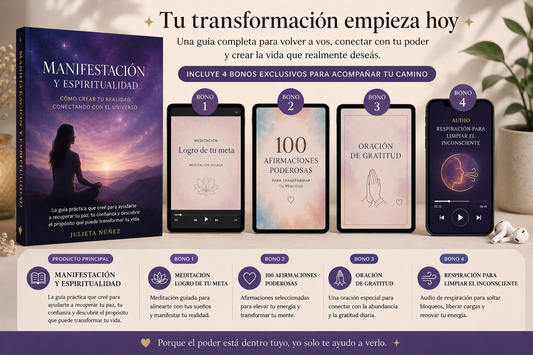 Guía práctica de Manifestación + 4 Bonos de Regalo